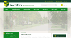 Desktop Screenshot of marcelova.sk
